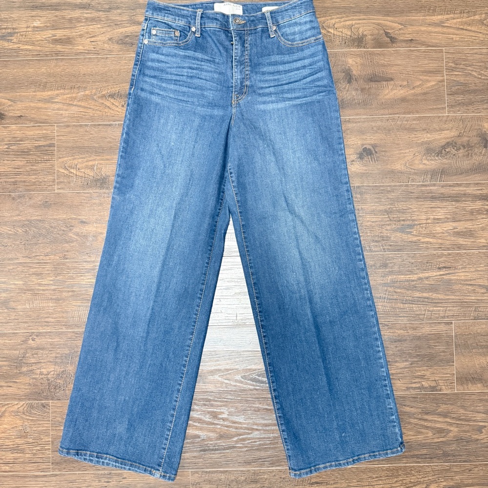 ANNE KLEIN WIDE LEG JEANS SIZE 8